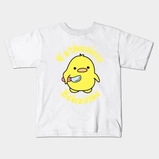 Fatherless Behavior Knife Duck Kids T-Shirt